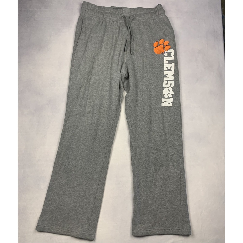 Clemson Tigers Sweatpants‎ Mens XL Gray Fleece NCAA College Athletic Pants